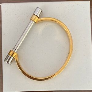Gold and Silver Bangle Bracelet